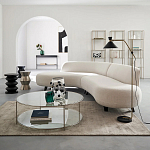 Приставной стол из сплава алюминия Solaris варинант исполнения - 3 | Loft Concept в Казани