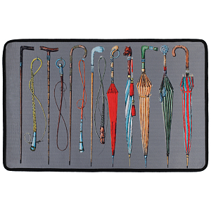 Ковер Umbrellas And Canes Fornasetti Rug gray