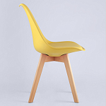 Стул с основой из пластика и мягким сиденьем Arvika Yellow варинант исполнения - 3 | Loft Concept в Казани