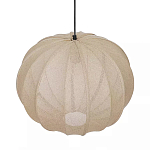 Подвесной светильник с бежевым тканевым абажуром Modern Textured Table Lamp варинант исполнения - 3 | Loft Concept в Казани