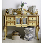 Комод деревянный Illustration of flowers варинант исполнения - 7 | Loft Concept в Казани