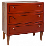 Комод красный из массива бука с 3-мя ящиками Wenge Light варинант исполнения - 1 | Loft Concept в Казани