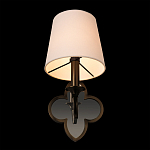 Бра с белым текстильным абажуром и фигурным основанием с зеркальной вставкой Vitorino варинант исполнения - 17 | Loft Concept в Казани