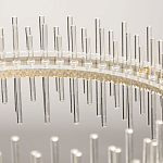 Люстра круглая с прозрачными стеклянными трубками 51 см Nembus варинант исполнения - 12 | Loft Concept в Казани