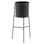 Кашпо из металла Elevated Planters черное варинант исполнения - 1 | Loft Concept в Казани