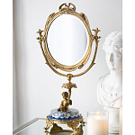 Настольное зеркало в бронзовой рамке Eden Garden варинант исполнения - 4 | Loft Concept в Казани