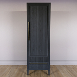 Узкий Шкаф Primo с 2 выдвижными ящиками Черный дуб варинант исполнения - 2 | Loft Concept в Казани