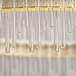 Люстра круглая с прозрачными стеклянными трубками 51 см Nembus варинант исполнения - 10 | Loft Concept в Казани