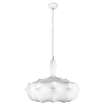 Подвесной светильник с белым фигурным абажуром и мягкими волнистыми краями Cloud Motion  варинант исполнения - 11 | Loft Concept в Казани