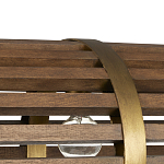 Люстра линейная полукруглой формы Wooden Horseshoe варинант исполнения - 1 | Loft Concept в Казани