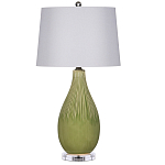 Настольная лампа зеленая грушевидной формы Rich Green Glaze варинант исполнения - 3 | Loft Concept в Казани