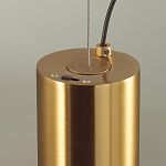 Подвесной светильник с цилиндрическим плафоном из алебастра PEARLS Suspension варинант исполнения - 5 | Loft Concept в Казани