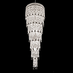 Люстра многоярусная каскадная с хрустальными подвесками Roul Crystal Light варинант исполнения - 1 | Loft Concept в Казани