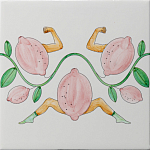 Плитка дизайнерская Сила в лимонах варинант исполнения - 2 | Loft Concept в Казани