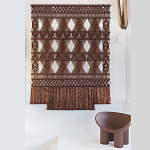 Панно Макраме коричневый цвет  варинант исполнения - 4 | Loft Concept в Казани