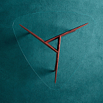 Дизайнерский кофейный стол со стеклянной столешницей Gio Ponti D.552.2 Coffee Table варинант исполнения - 3 | Loft Concept в Казани