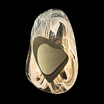 Бра овальное из стекла с золотым элементом Flow Texture  варинант исполнения - 5 | Loft Concept в Казани