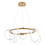 Люстра подвесная кольцевая и изогнутыми светодиодными трубками Luke Lampco Tracer Lamp варинант исполнения - 1 | Loft Concept в Казани