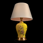 Настольная лампа желтая с изображением птиц Slip Away варинант исполнения - 4 | Loft Concept в Казани
