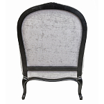Кресло Ava Classical Armchair black and grey velour варинант исполнения - 2 | Loft Concept в Казани