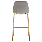 Барный стул на золотистых ножках VENDRAMIN Grey варинант исполнения - 5 | Loft Concept в Казани