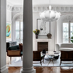 Подвесной светильник с белым фигурным абажуром и мягкими волнистыми краями Cloud Motion  варинант исполнения - 19 | Loft Concept в Казани