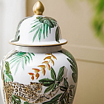 Ваза из фарфора с ручной росписью Leopard Collection  варинант исполнения - 5 | Loft Concept в Казани