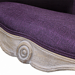 Кресло низкое в стиле прованс Louis French Armchair purple flax варинант исполнения - 4 | Loft Concept в Казани