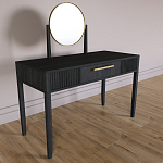 Туалетный Стол с зеркалом Primo Черный дуб варинант исполнения - 4 | Loft Concept в Казани