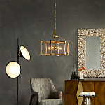 Подвесной светильник в форме фонаря коричневый Brown Eco Lantern варинант исполнения - 2 | Loft Concept в Казани