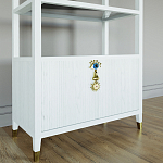 Стеллаж со стеклянными полками Elsa Dreams White варинант исполнения - 2 | Loft Concept в Казани