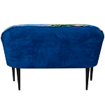 Диван двухместный из натурального бука синий с цветным принтом Impressionism in Art варинант исполнения - 2 | Loft Concept в Казани