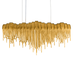 Люстра подвесная с металлическими дугами и длинными цепочками 115 см Atlantis Chain варинант исполнения - 8 | Loft Concept в Казани