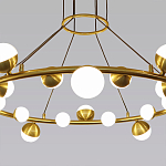 Люстра подвесная светодиодная с плафонами в форме шара Italian Globe Cedar Moss Light варинант исполнения - 2 | Loft Concept в Казани