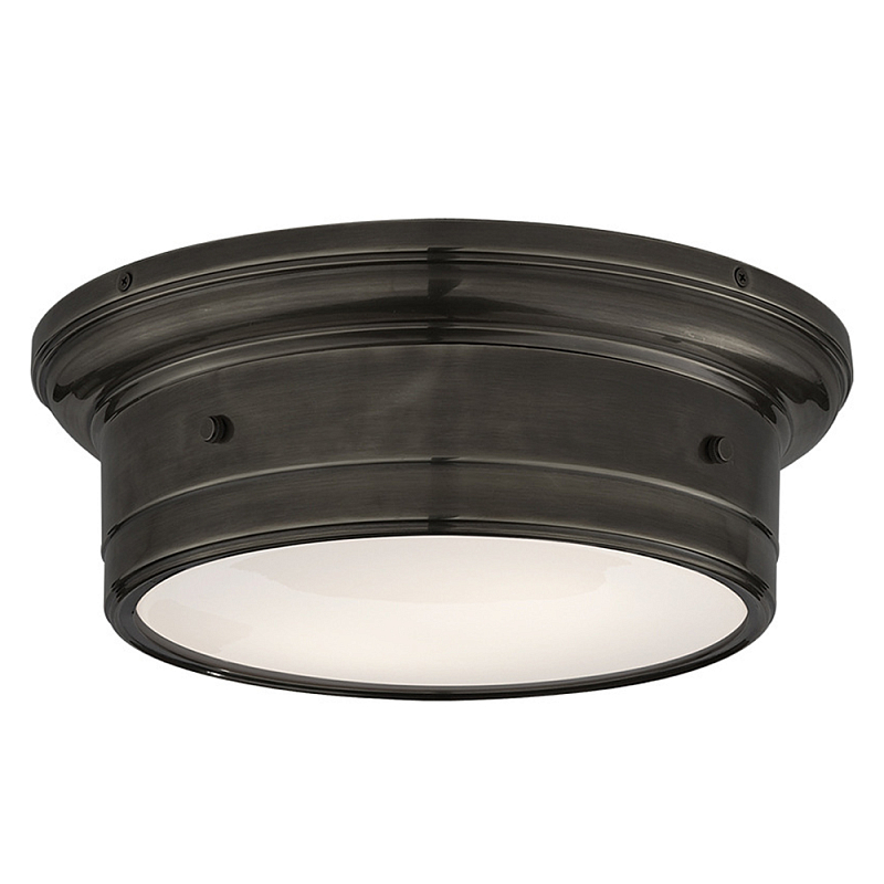 Потолочный светильник круглый черного цвета Modern Simple Ceiling Light Черный Белый Потолочный светильник круглый черного цвета Modern Simple Ceiling Light Черный Белый в Казани | Loft Concept