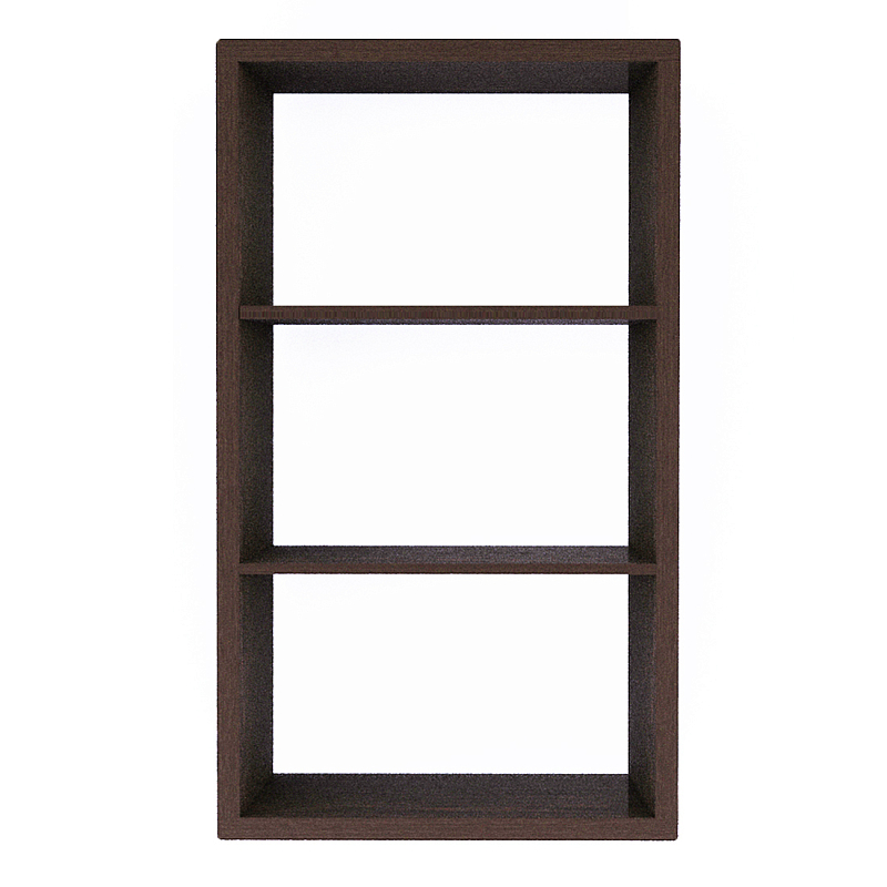 Полка-модуль для книг Primo длина 72 Темный дуб Древесина Черный в Казани | Loft Concept 