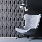 Гипсовая 3D Панель DRAGON SCALE - D варинант исполнения - 2 | Loft Concept в Казани