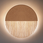 Бра круглое натуральная пробка с бахромой Natural Cork варинант исполнения - 4 | Loft Concept в Казани