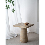 Столик приставной с квадратной столешницей Textured Cream Table варинант исполнения - 9 | Loft Concept в Казани