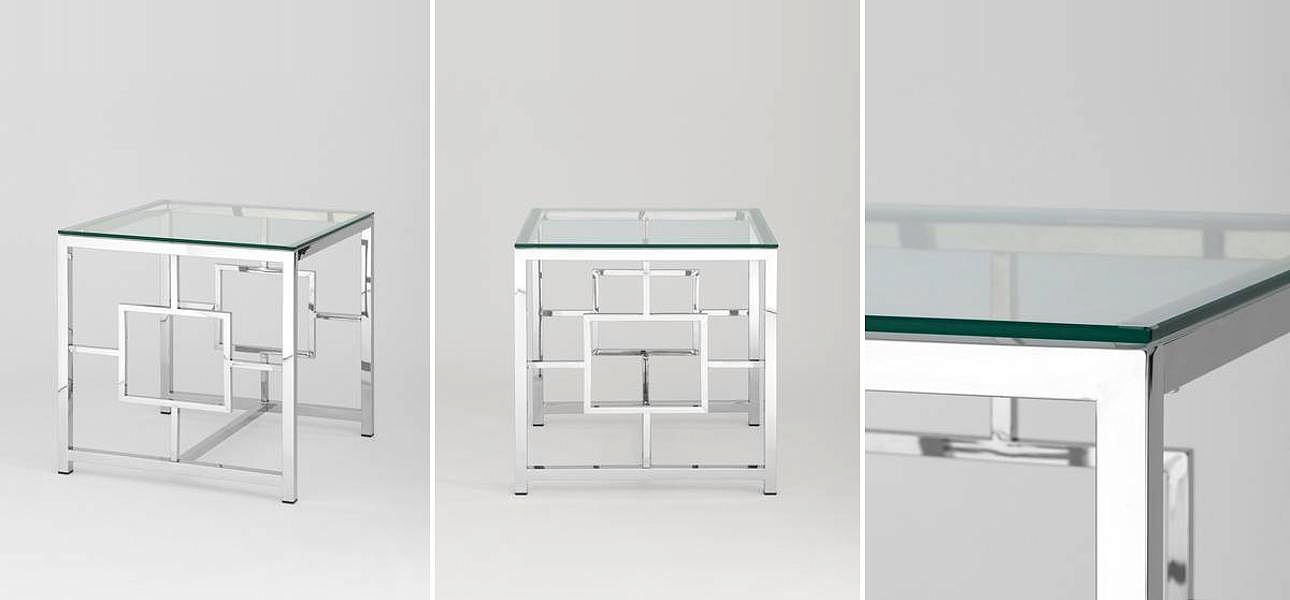 Стол приставной Milan Tables Silver Стол приставной Milan Tables Silver - Loft-Concept в Казани