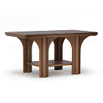 Стол кофейный деревянный с арочным основанием Arch Passage варинант исполнения - 1 | Loft Concept в Казани