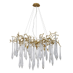 Люстра подвесная с прозрачными подвесками в форме капель Droplet Chandelier варинант исполнения - 2 | Loft Concept в Казани