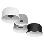 Потолочный светильник с 4-мя цилиндрическими абажурами белого серого и черного цвета Urban Dome варинант исполнения - 3 | Loft Concept в Казани