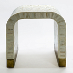 Приставной столик BONE INLAY SIDE TABLE-Cream варинант исполнения - 1 | Loft Concept в Казани