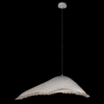 Подвесной светильник с асимметричным волнообразным абажуром и фактурной бахромой по краю Tactile Line варинант исполнения - 9 | Loft Concept в Казани