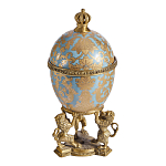 Шкатулка на величественных львах из фарфора с бронзовыми элементами Eden Garden варинант исполнения - 3 | Loft Concept в Казани