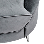 Диван с мягкой обивкой из ткани серый Ethan Sofa варинант исполнения - 3 | Loft Concept в Казани