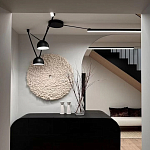 Панно на стену из шерсти мериноса Белый Круг  варинант исполнения - 2 | Loft Concept в Казани