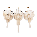 Люстра большая из золотистых металлических цепочек Atlantis Chain варинант исполнения - 2 | Loft Concept в Казани