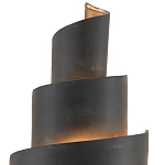 Бра в форме спирали черное с золотой внутренней отделкой Warm Glow варинант исполнения - 1 | Loft Concept в Казани